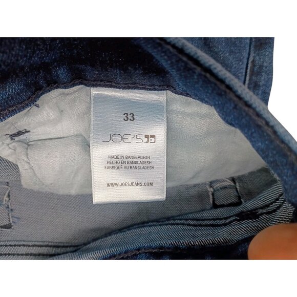 Joe's Jeans Mens 33 Blue Denim Slim Fit Straight Leg Lightweight Stretch Classic - Picture 5 of 9